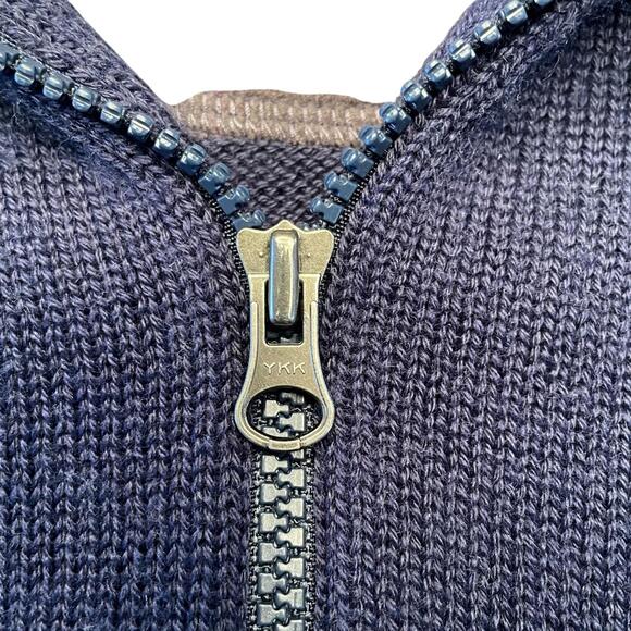 The North Face A5 Series 1/4 Zip Sweater Men's Large Blue - Picture 4 of 9